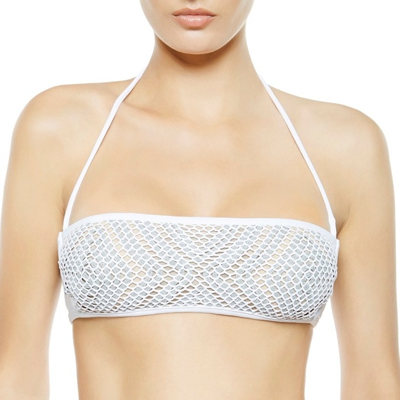NWT La Perla Traces White Bandeau Bikini Top - Picture 2 of 8